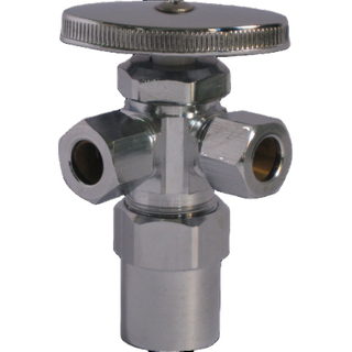 High quality brass three-way zinc alloy handle bathroom toilet corner stop valve fitting