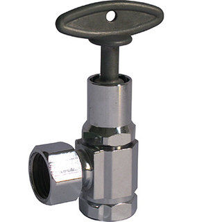 High quality Chrome plated brass Angle valve with zinc handle compression connection bathroom valve